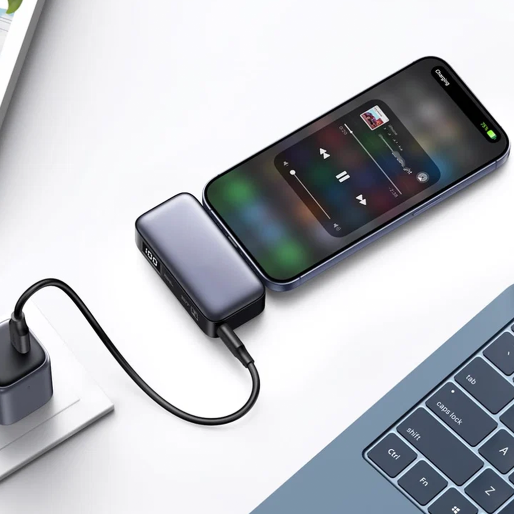 5000mAh Compact Dual USB‑C Power Bank 22.5W Fast Charge